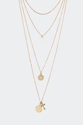 Nasty Gal Womens Dainty Layered Chain Necklace - Metallics - One Size