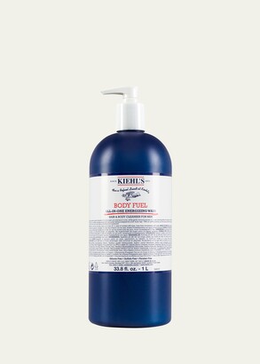 Kiehl's Body Fuel All-In-One Energizing Wash for Hair and Body, 1 liter / 33.8 oz.