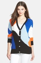 Thumbnail for your product : Vince Camuto Colorblock V-Neck Cardigan