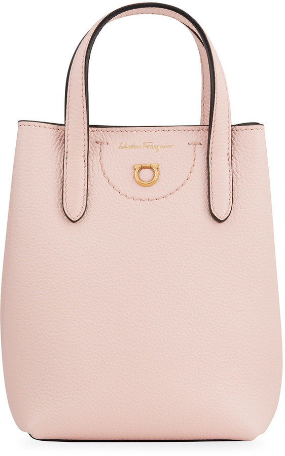Ferragamo Travel Gancio Leather Tote Bag, Pink ShopStyle