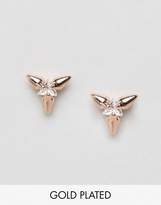Thumbnail for your product : Pilgrim Rose Gold Flower Stud Earrings