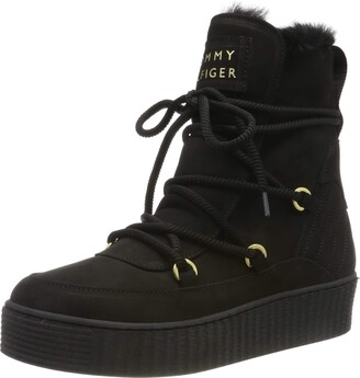 tommy hilfiger cosy bootie black