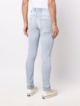 Represent Destroyer distressed-effect slim jeans