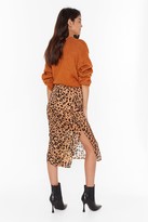 Thumbnail for your product : Nasty Gal Womens Wild Ride Leopard Midi Skirt - Orange - 6