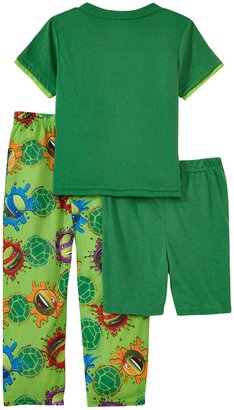 Nickelodeon Ninja Chop Tee 3 Piece Set (Kid) - Green - 6