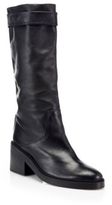 Thumbnail for your product : Helmut Lang Slouch Mid-Calf Leather Boots