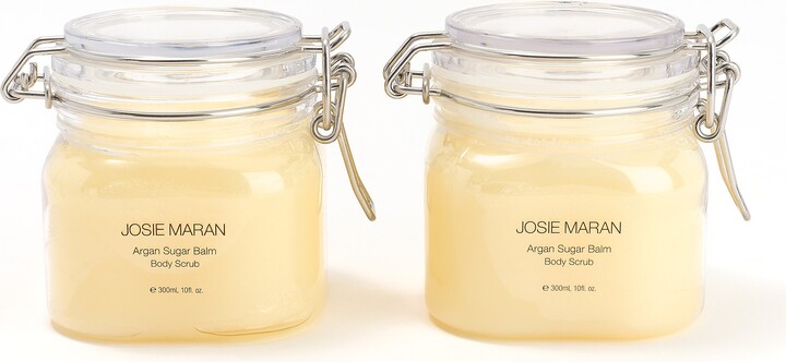 Josie Maran Argan Whipped Sugar Balm Body Scrub 10oz Duo