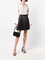 Thumbnail for your product : DKNY Logo-Waistband Pleated Mini Skirt