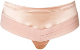 Thumbnail for your product : La Perla Satin Briefs with Pleated Trim