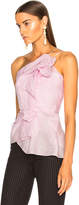 Thumbnail for your product : Roland Mouret Hankow Shell Organza Top in Ballet Pink | FWRD
