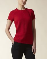 Thumbnail for your product : Jaeger Wool-Blend Pocket Detail Top