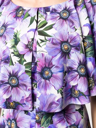 Dolce & Gabbana Floral-Print Long Dress