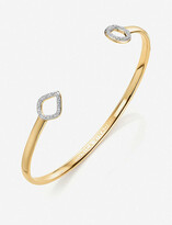 Thumbnail for your product : Monica Vinader Riva kite and circle, diamond, 18ct gold vermeil-plated cuff