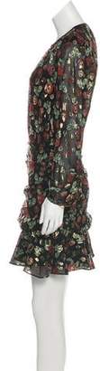 Veronica Beard Silk-Blend Mini Dress