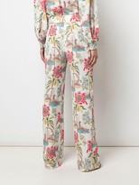Thumbnail for your product : Peter Pilotto Floral-Print Wide-Leg Trousers