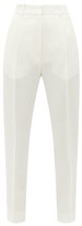Thumbnail for your product : Petar Petrov Hamlet High-rise Crepe Trousers - Ivory