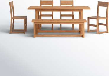 Joss & Main Modica Solid Wood 6 Piece Dining Set