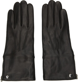 Mackage Black Willis Leather Gloves