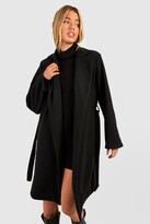 Thumbnail for your product : boohoo Belted Wool Look Coat