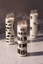Thumbnail for your product : Urban Outfitters We Should All Be Feminists Glass Pillar Candle