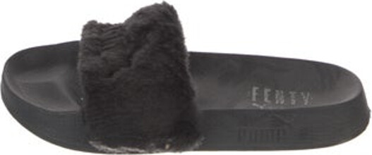 FENTY PUMA by Rihanna Faux Fur Slides Black