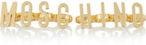 Thumbnail for your product : Moschino + V&A set of two gold-plated knuckle rings