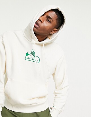 adidas Stan Smith hoodie in cream - ShopStyle