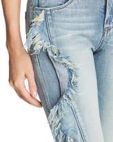 Thumbnail for your product : Blank NYC Ruffled Cropped Straight-Leg Jeans in Good Call