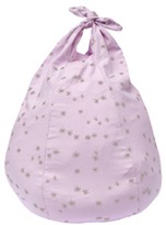 Thumbnail for your product : Blabla Handkerchief Bean Bag Pink and Grey Stars