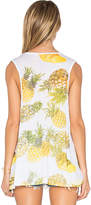 Thumbnail for your product : Chaser Pineapples Flounce Tank