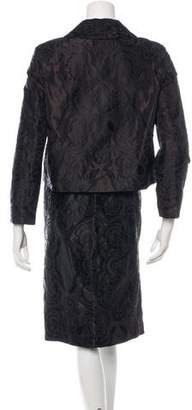 Proenza Schouler Embroidered Brocade Skirt Suit