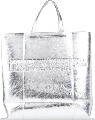Calvin Klein Women's Silver Tote Bags on Sale | ShopStyle