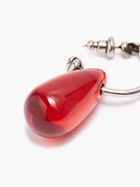 Thumbnail for your product : Alexander McQueen Glass Droplet Single Earring - Red Silver