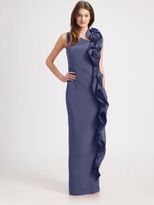 Thumbnail for your product : Teri Jon Silk Gown