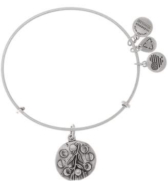 Alex and Ani Willow Detail Pendant Expandable Wire Bangle