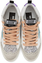 Thumbnail for your product : Golden Goose White and Blue Mid Star Sneakers
