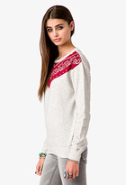 Thumbnail for your product : Forever 21 Studded Bandana Print Sweatshirt