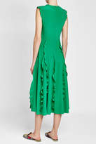 Thumbnail for your product : RED Valentino Long Silk Ruffle Dress