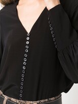Thumbnail for your product : By Malene Birger Button-Down Puff-Sleeve Blouse