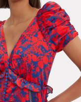 Thumbnail for your product : Self-Portrait Red Floral Mini Dress