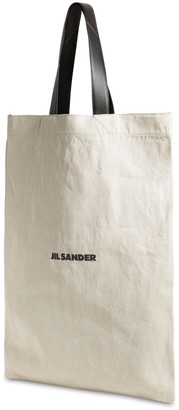 Jil Sander Maxi Flat Canvas Tote Bag