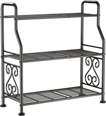 LGHM Waterproof Metal Plant Stand Suitable for Indoor and Outdoor Multi-scenarios Large Capacity Tiered Rack
