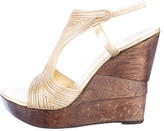 Thumbnail for your product : Diane von Furstenberg Leather Wedge Sandals