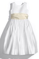 Thumbnail for your product : Us Angels White Tank Dress with Satin Sash (Toddler, Little Girls & Big Girls)