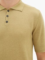 Thumbnail for your product : Iris von Arnim Josh Knitted Wool And Linen Polo Shirt - Beige