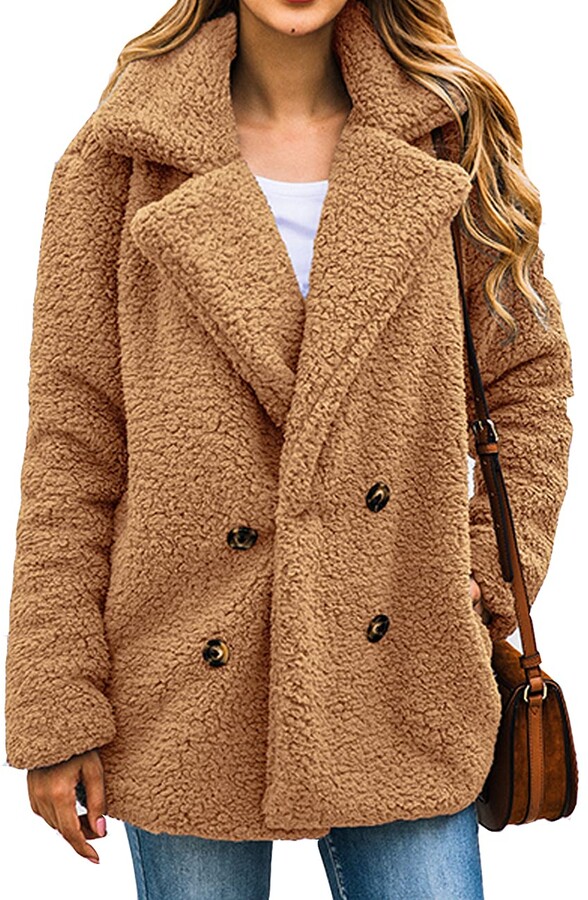 lined teddy bear coat