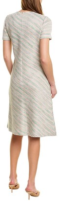 St. John Knit Wool-Blend A-Line Dress