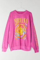 Thumbnail for your product : Urban Outfitters Nirvana Smile Overdyed Sweatshirt