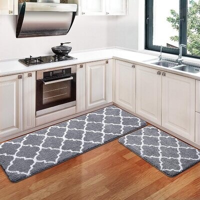 Carpet Kitchen Rimmed Runner Non-Slip Various Sizes Home Shabby Chic Hearts
