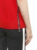 Thumbnail for your product : Balmain Sleeveless Cotton Sweatshirt With Patch